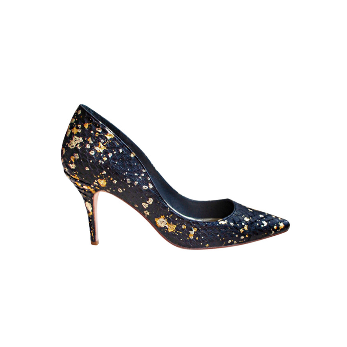 Black and Gold Stiletto